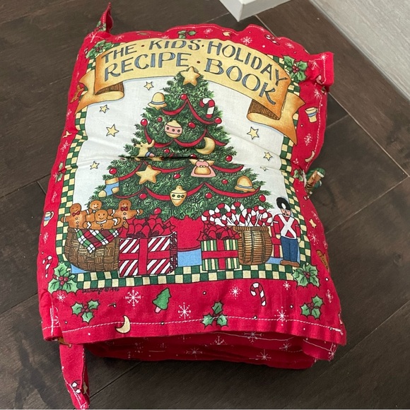 Other - Vintage 90s The Kids Holidays Recipe Book Soft Fabric Cookbook